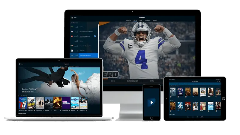 IPTV on multiple screens — laptop, tablet, phone — IPTV smarters pro player